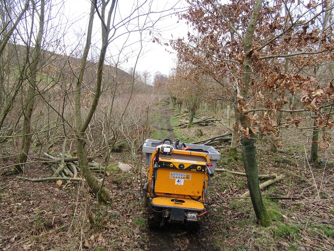 Lumag power barrow in March Wood, March 2025